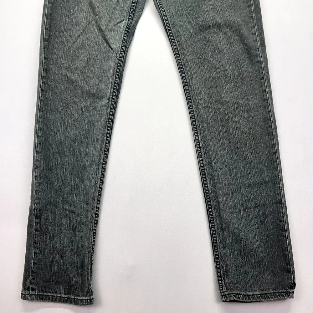 Levi's 511 Tag Sz 32x34 (Fits 31) Men's Black Narrow‎ Leg Jeans Lean Hip